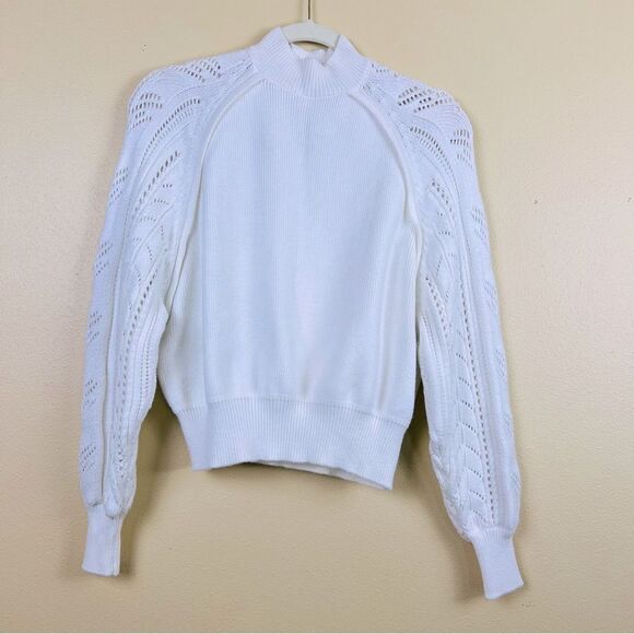 Zara Sweater Knit Pullover White Size M - Picture 1 of 7